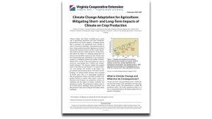 Climate Change Adaptation for Agriculture: Mitigating Short- and Long-Term Impacts of Climate on Crop Production