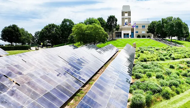 JMU's King Hall and East Campus Clean Energy — Photo courtesy of James Madison University